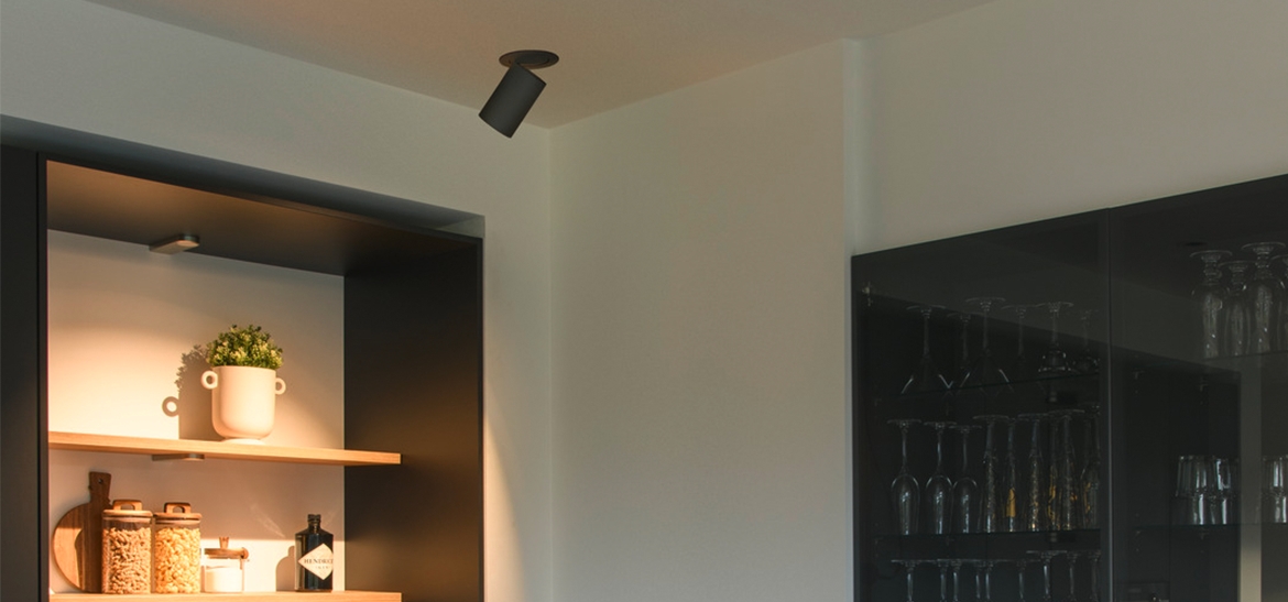 Indbyggede spotlights