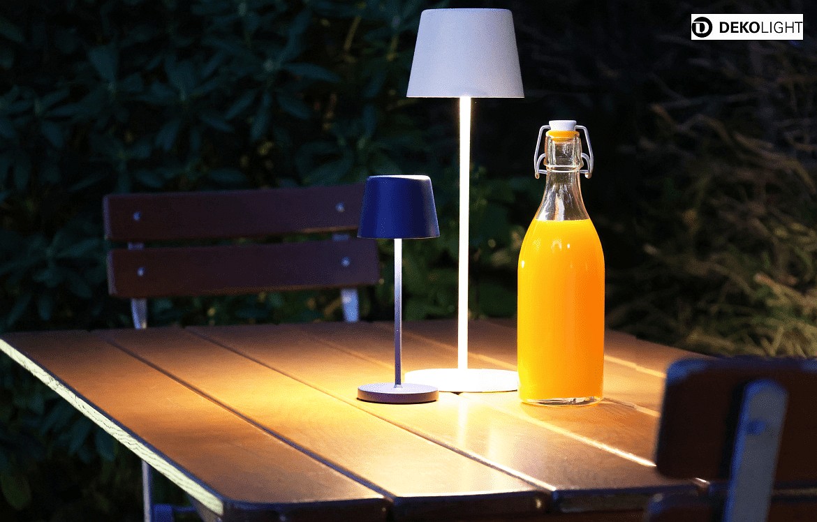 Deko-Light Batteri bordlampe CANIS CCT Switch, med touch-dæmper, uden oplader IP65, mat, trafik hvid dæmpbar Deko-Light Batteri bordlampe CANIS CCT Switch, med touch-dæmper, uden oplader IP65, mat, trafik hvid dæmpbar