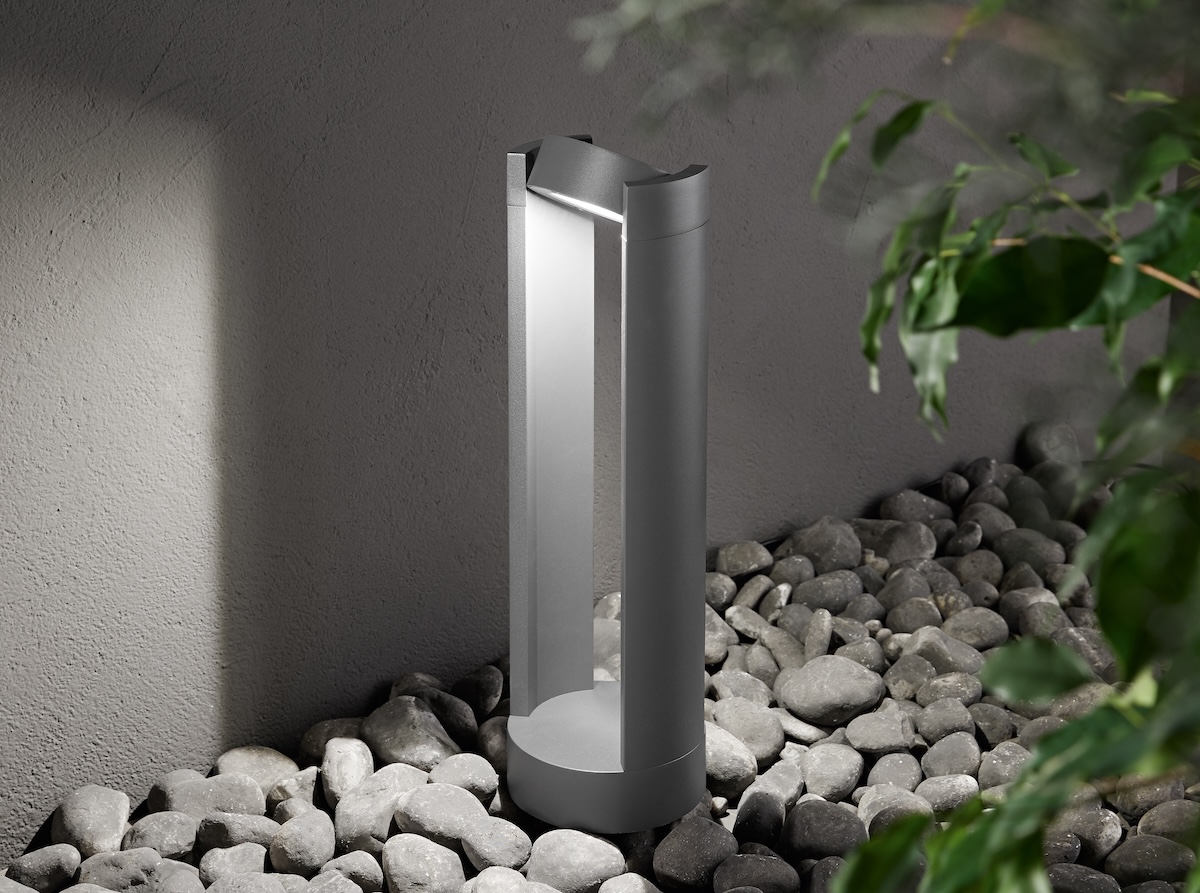 Fabas Luce Pælelampe NAGI IP65, mørkegrå Fabas Luce Pælelampe NAGI IP65, mørkegrå