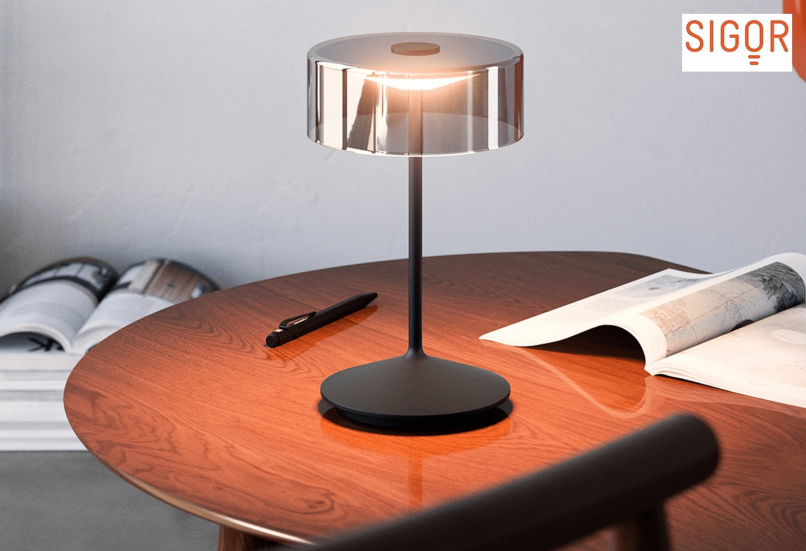 Batteri bordlampe NUMOTION CCT Switch, med touch-dæmper IP54, pulverlakeret, nat sort dæmpbar Batteri bordlampe NUMOTION CCT Switch, med touch-dæmper IP54, pulverlakeret, nat sort dæmpbar