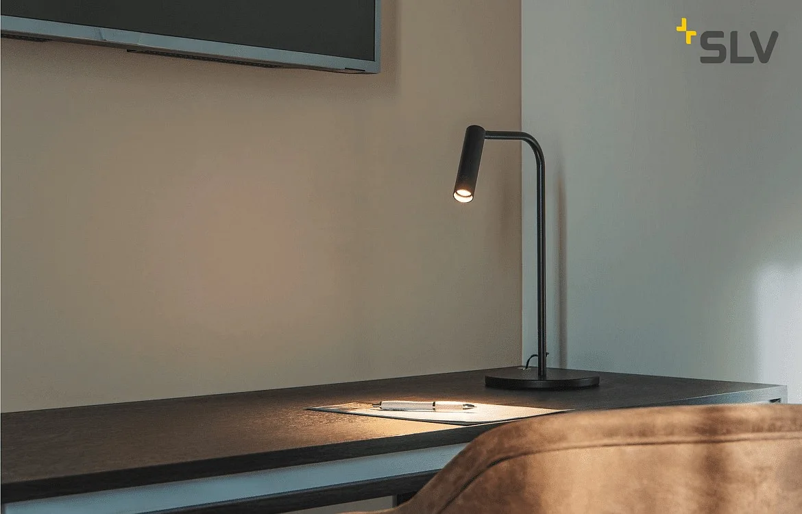 SLV Premium LED Bordlampe KARPO TL, 6.5W 3000K 400lm, 3-trins touch-lysdæmper, sort SLV Premium LED Bordlampe KARPO TL, 6.5W 3000K 400lm, 3-trins touch-lysdæmper, sort