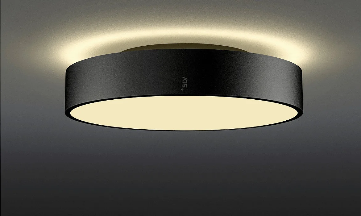 SLV Væg- og Loftlampe MEDO® PRO 40 rund IP50, sort dæmpbar SLV Væg- og Loftlampe MEDO® PRO 40 rund IP50, sort dæmpbar