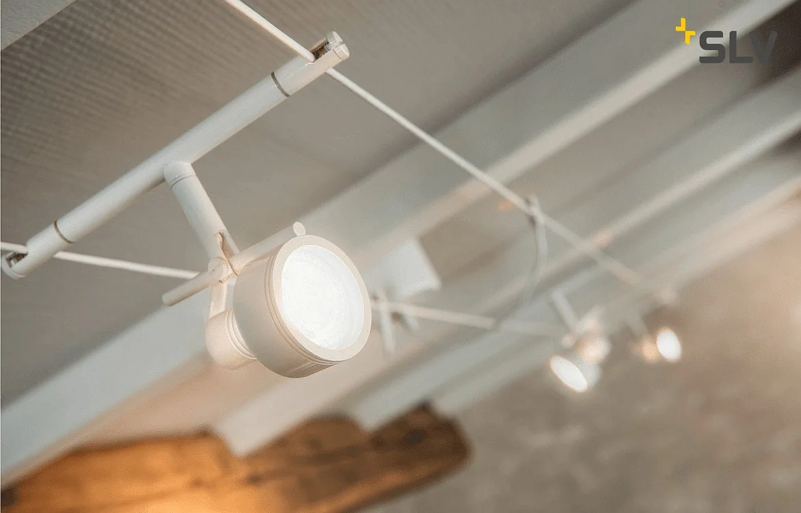 SLV SALUNA, Wire luminaire for TENSEO low-voltage wire system, QR-C51, white SLV SALUNA, Wire luminaire for TENSEO low-voltage wire system, QR-C51, white