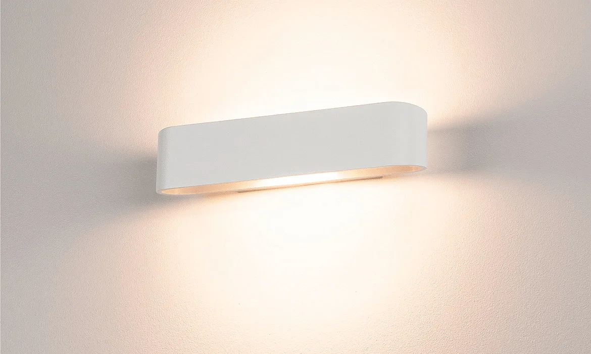 SLV Wall luminaire OSSA R7s 300, oval, R7s 118mm, max. 120W, up/down, white SLV Wall luminaire OSSA R7s 300, oval, R7s 118mm, max. 120W, up/down, white