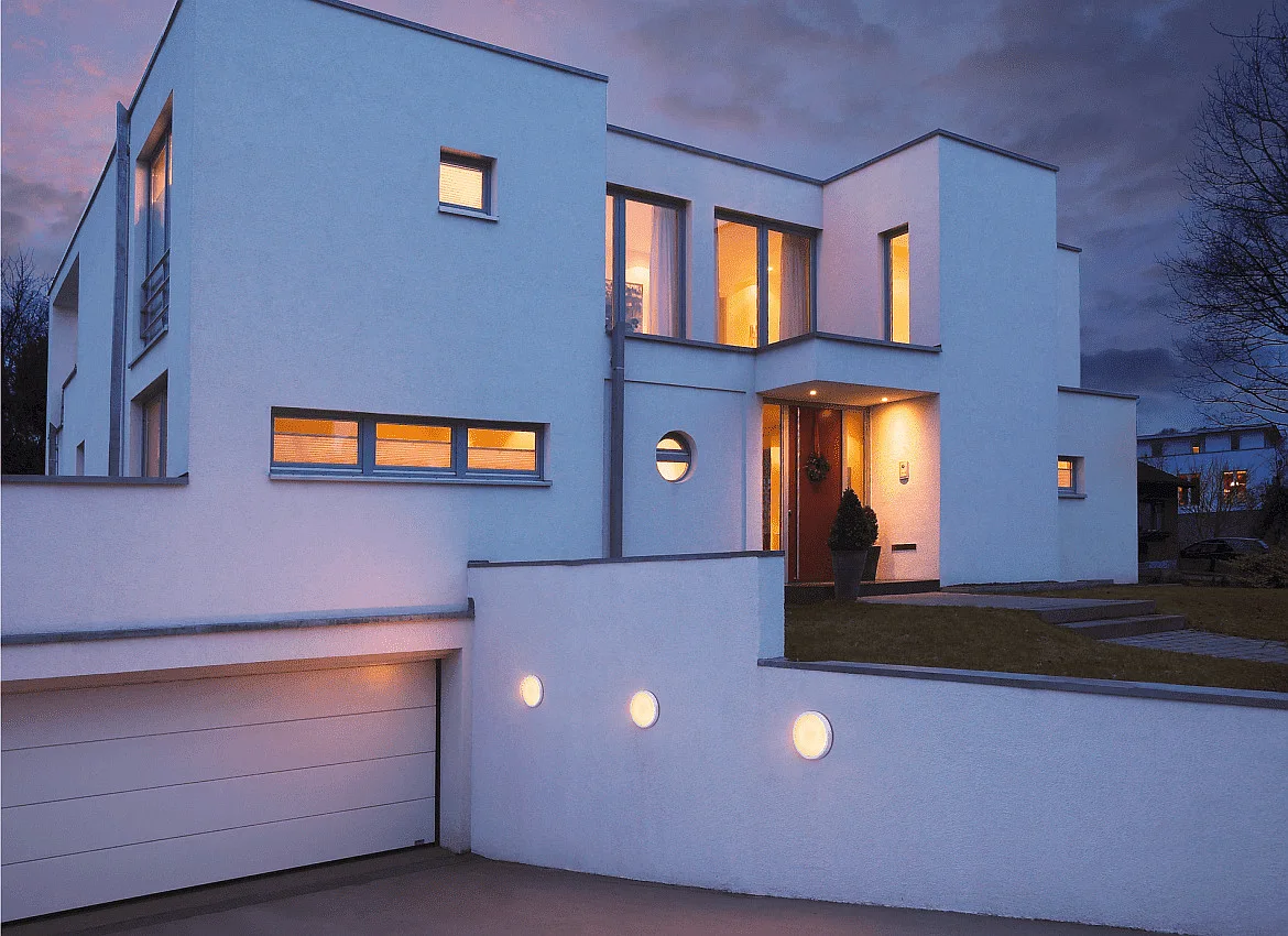 SLV AINOS, Udendørs-/Loftlampe, LED, 3000K, rund, hvid, med sensor SLV AINOS, Udendørs-/Loftlampe, LED, 3000K, rund, hvid, med sensor