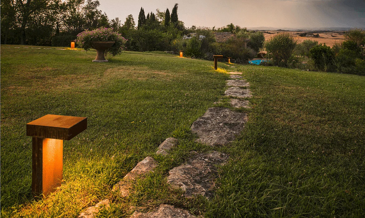 SLV Outdoor Floorlamp RUSTY PATHLIGHT, IP44, height 40cm, GX53 TCR-TSE max. 9W, FeCSi steel rust color SLV Outdoor Floorlamp RUSTY PATHLIGHT, IP44, height 40cm, GX53 TCR-TSE max. 9W, FeCSi steel rust color