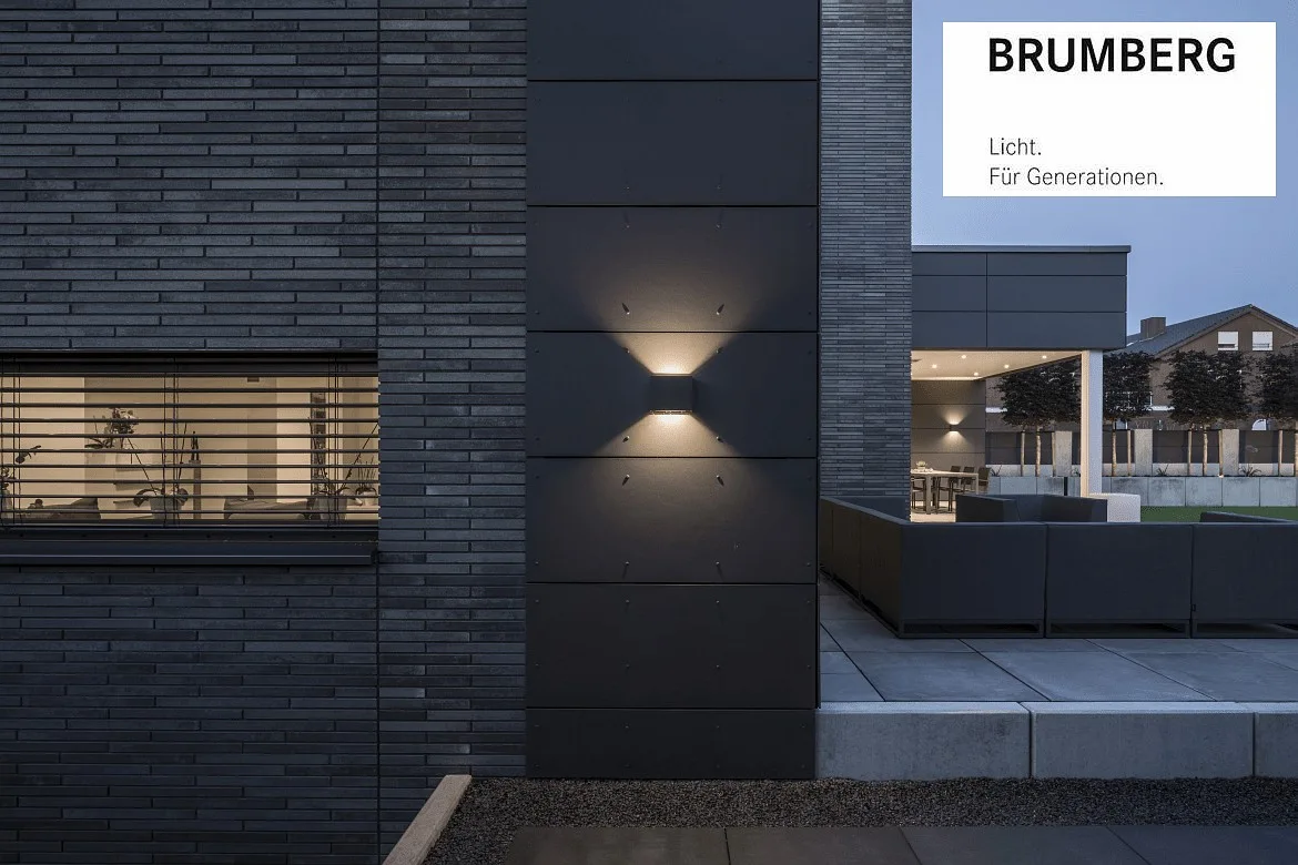 Brumberg Udendørs wall luminaire MARIBO up / down, justerbar IP54, grafit Brumberg Udendørs wall luminaire MARIBO up / down, justerbar IP54, grafit