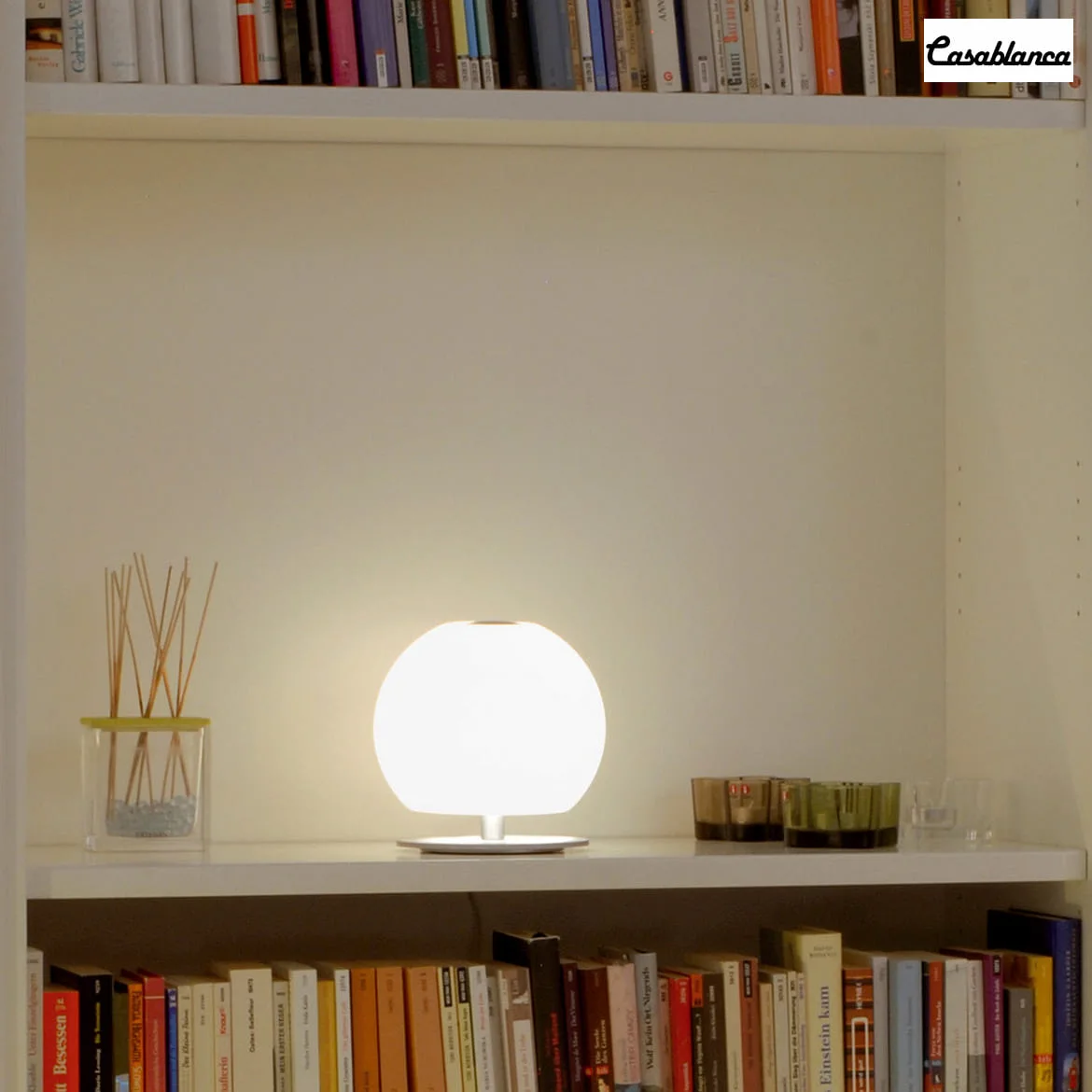 Casablanca Bordlampe BALL, 2x G9, IP20, opal hvid matt Casablanca Bordlampe BALL, 2x G9, IP20, opal hvid matt