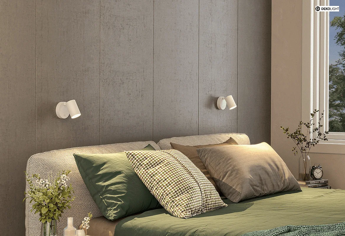 Deko-Light reading lamp CAN TILT ROUND round, with switch, cardanic swivelling GU10 IP20, white Deko-Light reading lamp CAN TILT ROUND round, with switch, cardanic swivelling GU10 IP20, white