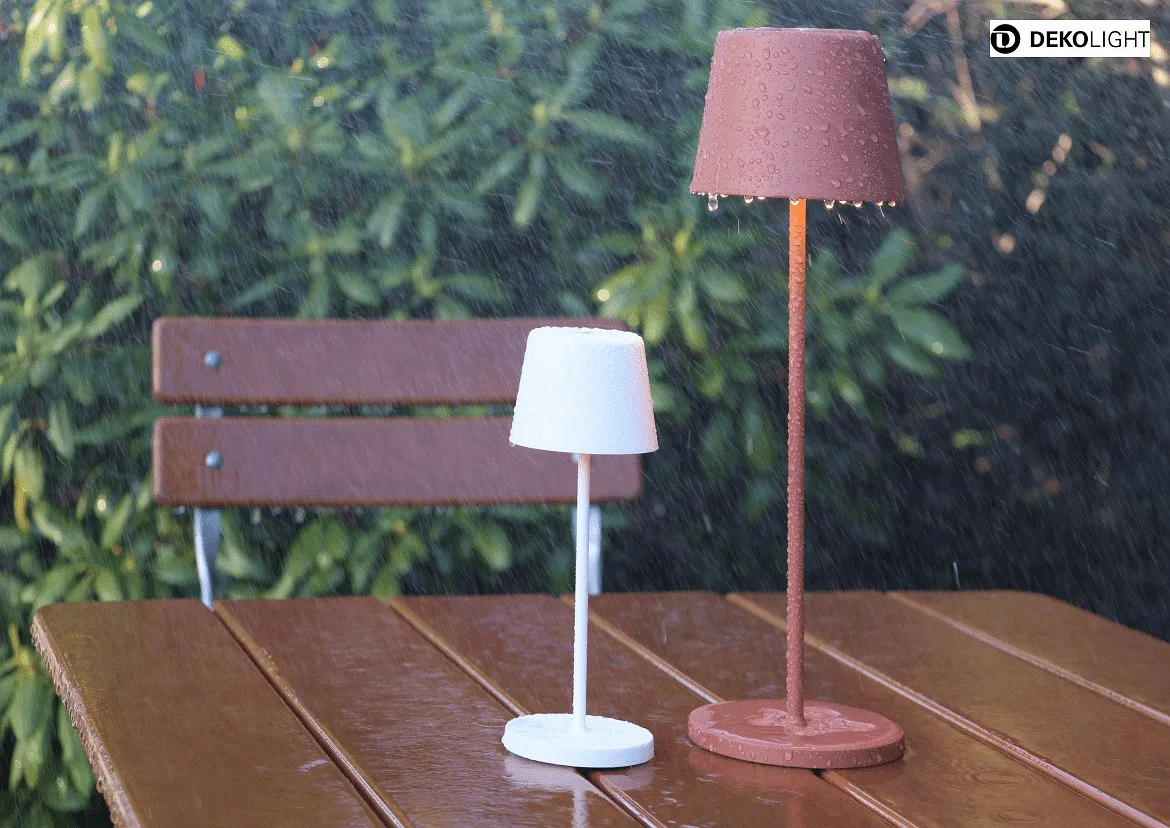 Deko-Light Batteri bordlampe CANIS CCT Switch, med touch-dæmper, uden oplader IP65, mat, terracotta dæmpbar Deko-Light Batteri bordlampe CANIS CCT Switch, med touch-dæmper, uden oplader IP65, mat, terracotta dæmpbar