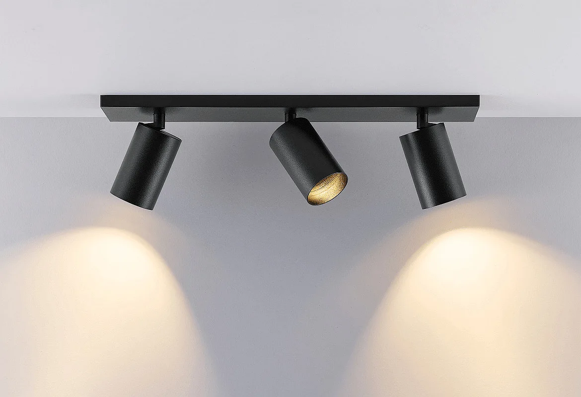 Deko-Light ceiling luminaire CAN TILT SQUARE BASE 48CM MIX'N MATCH 1/3 3 flames, square, without shade, cardanic swivelling GU10 IP20 Deko-Light ceiling luminaire CAN TILT SQUARE BASE 48CM MIX'N MATCH 1/3 3 flames, square, without shade, cardanic swivelling GU10 IP20