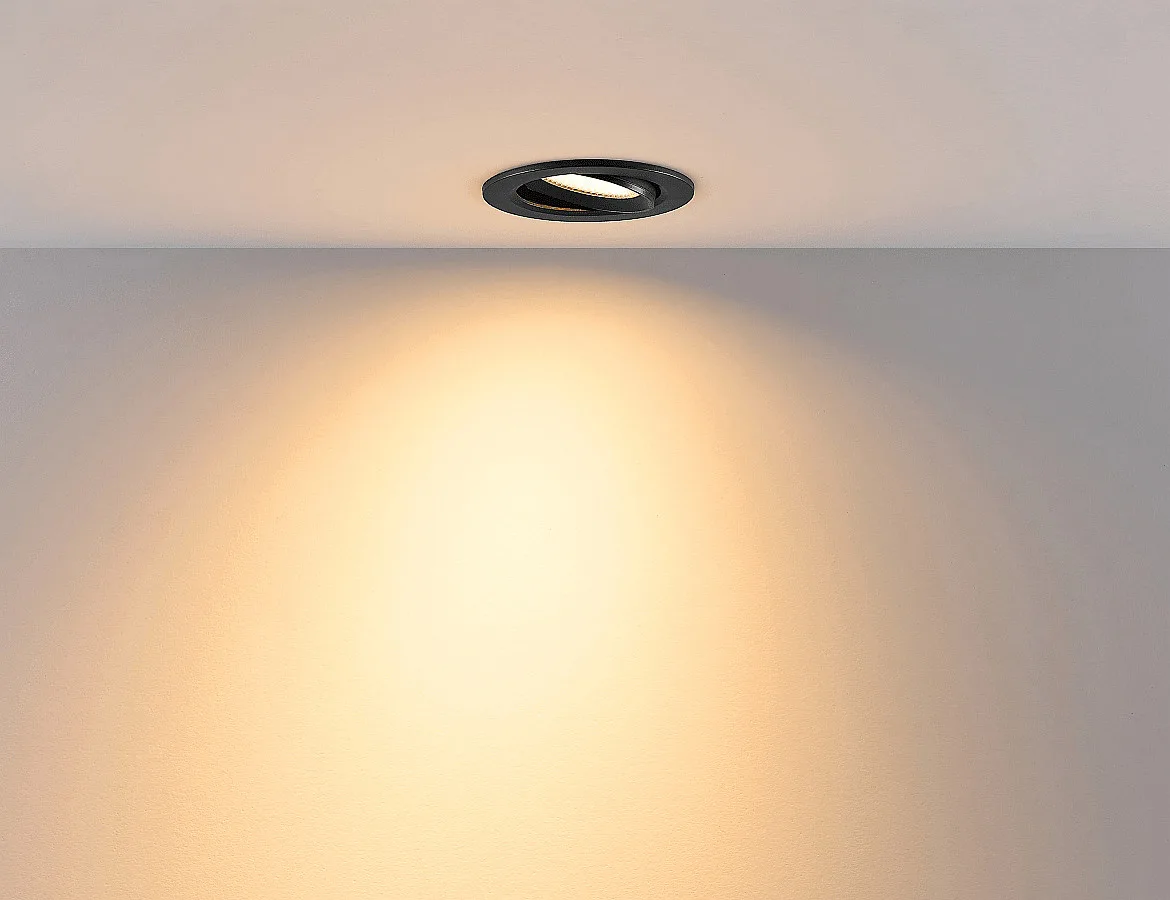 Deko-Light Indbygget spotlys SURTUR TILT 83 DTW svingbar, Dim-To-Warm IP20/IP44, sort dæmpbar Deko-Light Indbygget spotlys SURTUR TILT 83 DTW svingbar, Dim-To-Warm IP20/IP44, sort dæmpbar