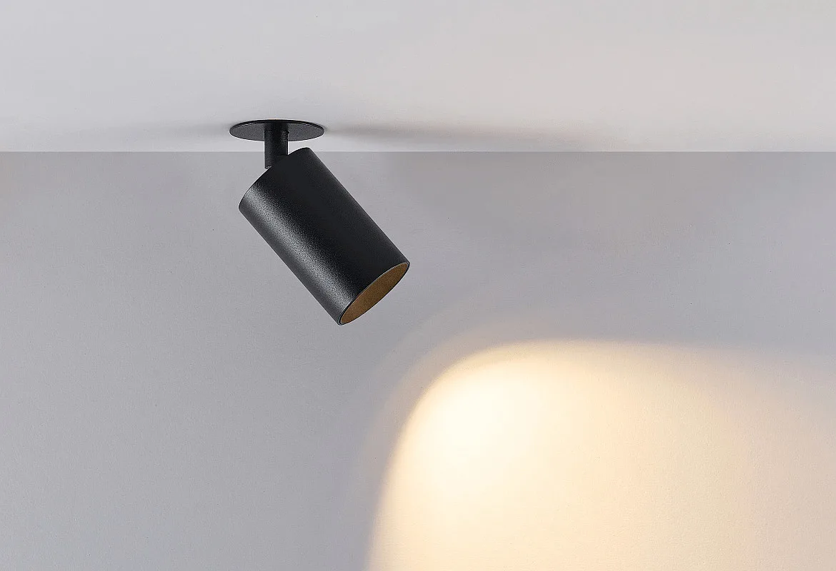 Deko-Light recessed spotlight CAN TILT ROUND SINGLE 1 flame, round, cardanic swivelling GU10 IP20, black Deko-Light recessed spotlight CAN TILT ROUND SINGLE 1 flame, round, cardanic swivelling GU10 IP20, black