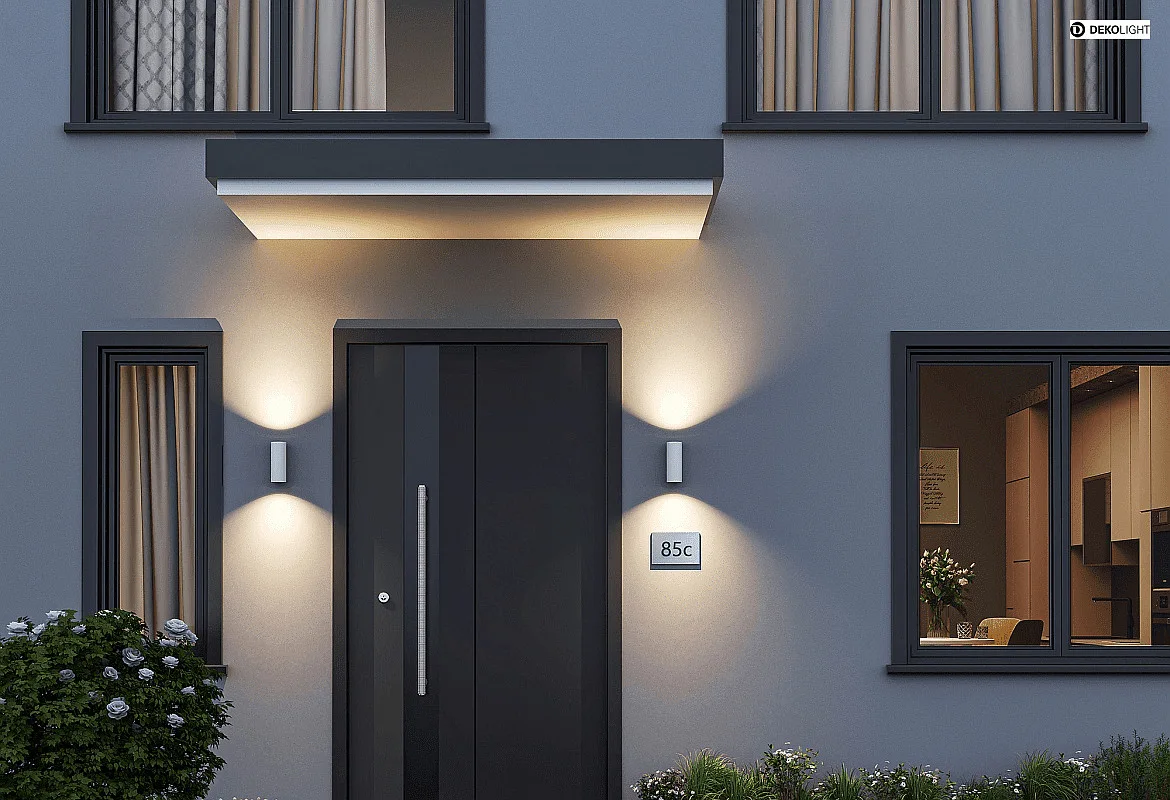 Deko-Light Udendørs wall luminaire CAN OUTDOOR UP & DOWN up / down, 2-flammer, cylindrisk, stiv GU10 IP65, hvid Deko-Light Udendørs wall luminaire CAN OUTDOOR UP & DOWN up / down, 2-flammer, cylindrisk, stiv GU10 IP65, hvid