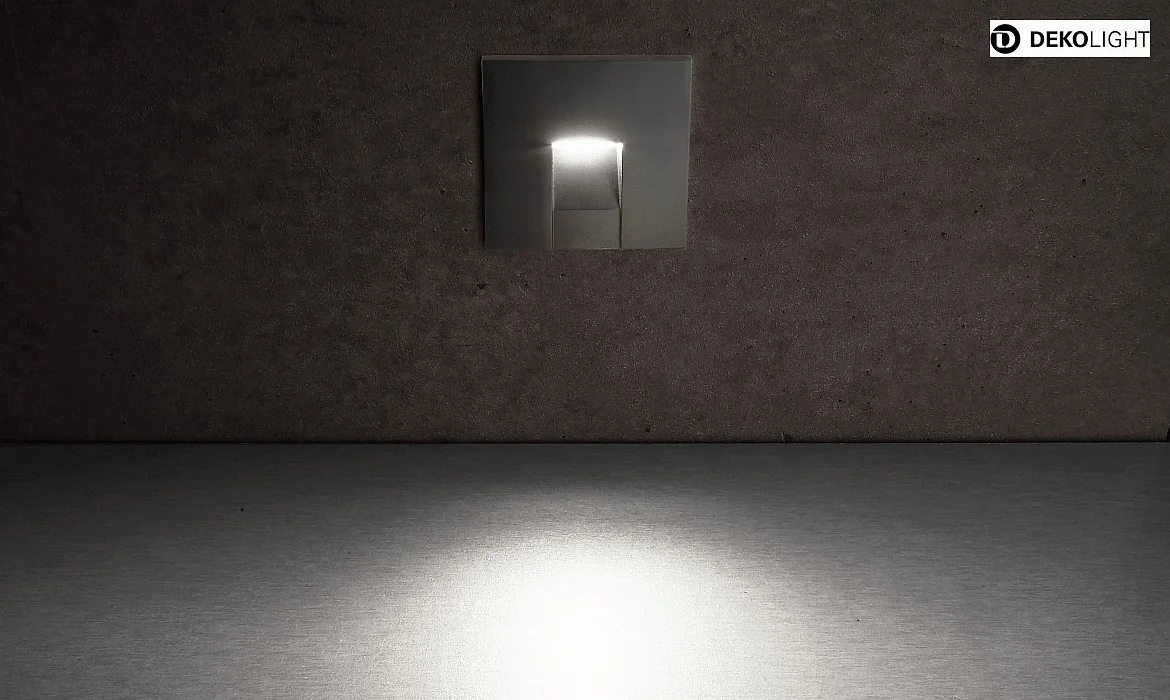 Deko-Light Dækning FIRKANTET til LED Vægindbygningslampe ALWAID, kulsort Deko-Light Dækning FIRKANTET til LED Vægindbygningslampe ALWAID, kulsort