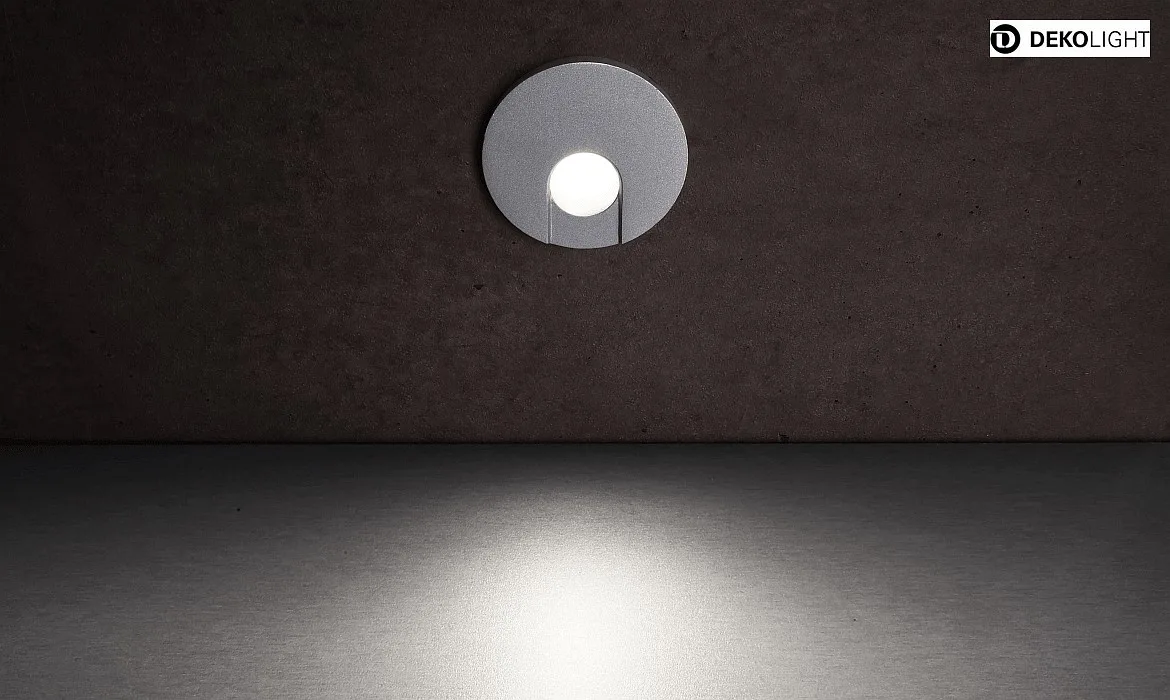 Deko-Light Dækning RUND Øje til LED Vægindbygningslampe ALWAID, grå Deko-Light Dækning RUND Øje til LED Vægindbygningslampe ALWAID, grå