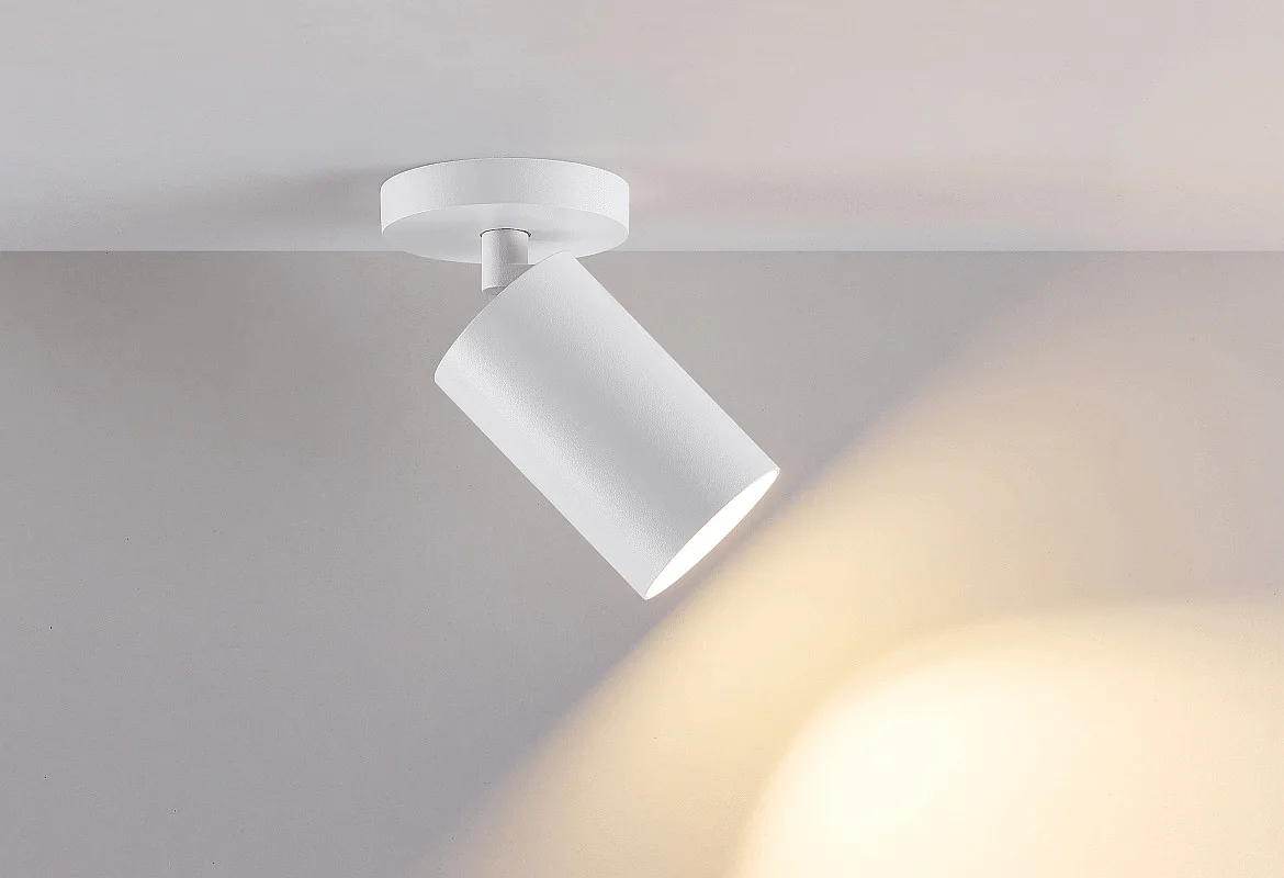 Deko-Light surface mounted housing CAN MIX'N MATCH 1/2 - SPOT HEAD (CEILING / 3PHASE) cylindrical, rigid, mechanical, white Deko-Light surface mounted housing CAN MIX'N MATCH 1/2 - SPOT HEAD (CEILING / 3PHASE) cylindrical, rigid, mechanical, white