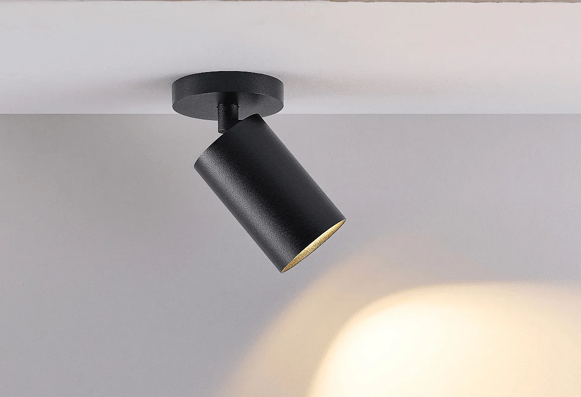 Deko-Light overflademonteret hus CAN MIX'N MATCH 1/2 - SPOT HEAD (CEILING / 3PHASE) cylindrisk, stiv, mekanisk, sort Deko-Light overflademonteret hus CAN MIX'N MATCH 1/2 - SPOT HEAD (CEILING / 3PHASE) cylindrisk, stiv, mekanisk, sort