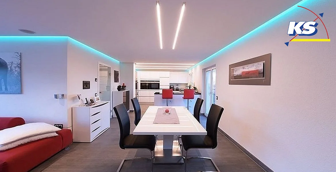 Deko-Light Drywall profile, ceiling cove EL-03-10 for 12mm LED strip, matt silver, anodized, 200cm Deko-Light Drywall profile, ceiling cove EL-03-10 for 12mm LED strip, matt silver, anodized, 200cm