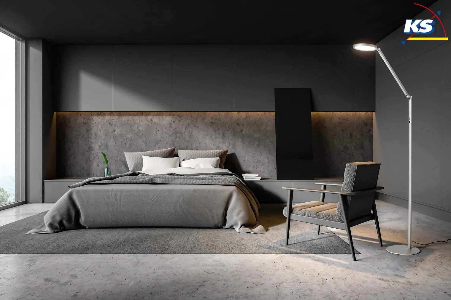 Fabas Luce LED Standerlampe REGINA Læselampe, 1x 10W, 2700-5000K, 1000lm, IP20, aluminium Fabas Luce LED Standerlampe REGINA Læselampe, 1x 10W, 2700-5000K, 1000lm, IP20, aluminium