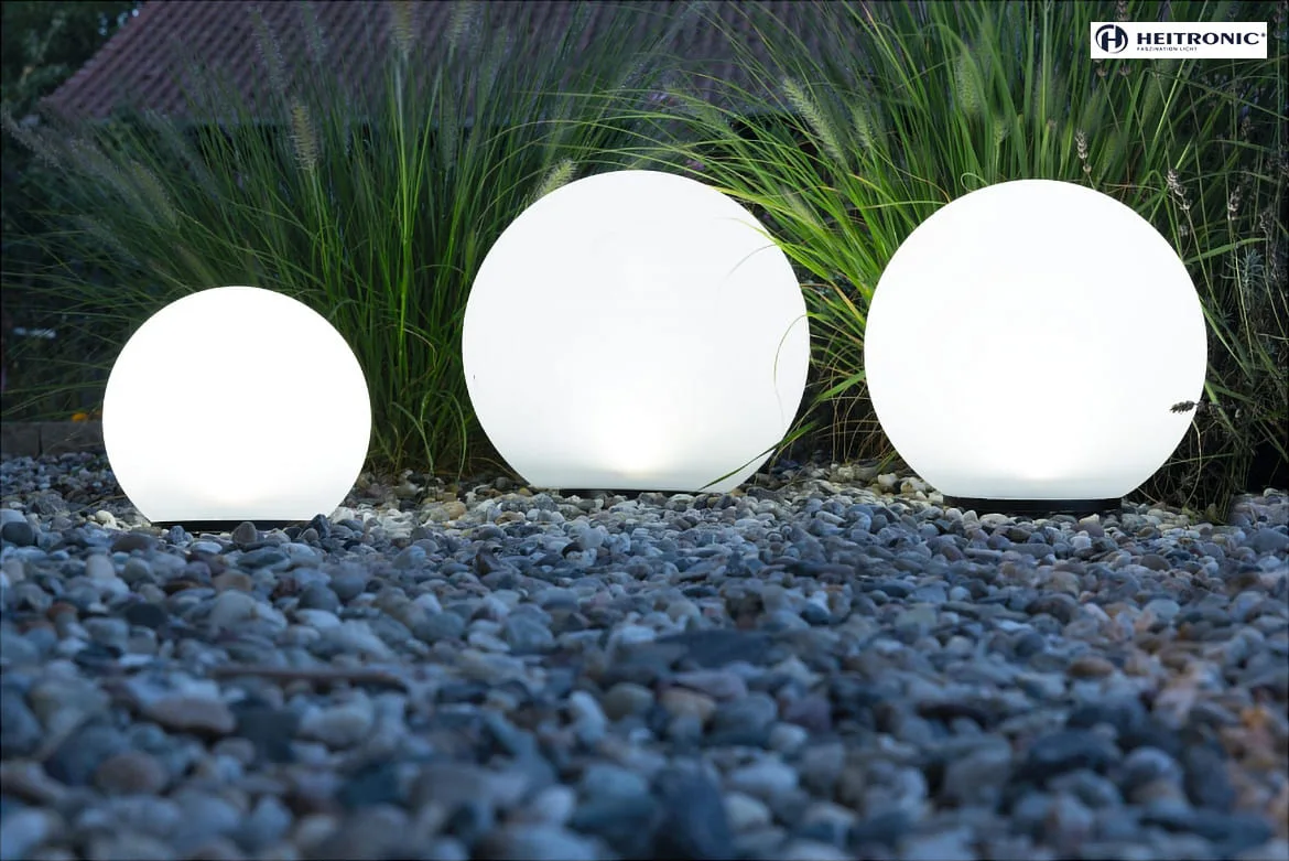 HEITRONIC Heitronic Sol LED bold BOULE sæt med 3 HEITRONIC Heitronic Sol LED bold BOULE sæt med 3