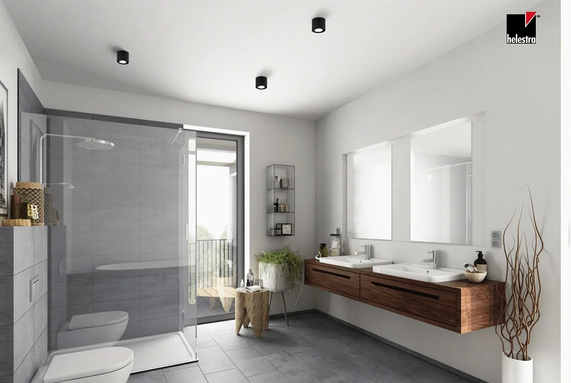Helestra LED Loftlampe OSO LED Lampe til bad, rund, IP44, hvid matt Helestra LED Loftlampe OSO LED Lampe til bad, rund, IP44, hvid matt