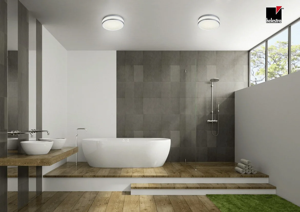 Helestra LED Loftlampe ZELO 29 LED Lampe til bad, IP44, chrom Helestra LED Loftlampe ZELO 29 LED Lampe til bad, IP44, chrom