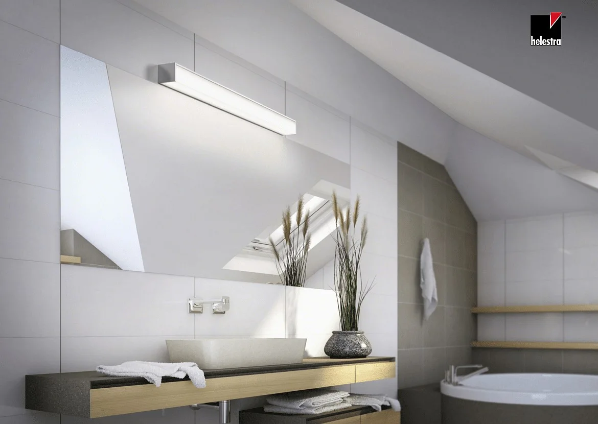 Helestra LED Væglampe NOK 90 LED Spejllampe IP44 chrom Helestra LED Væglampe NOK 90 LED Spejllampe IP44 chrom