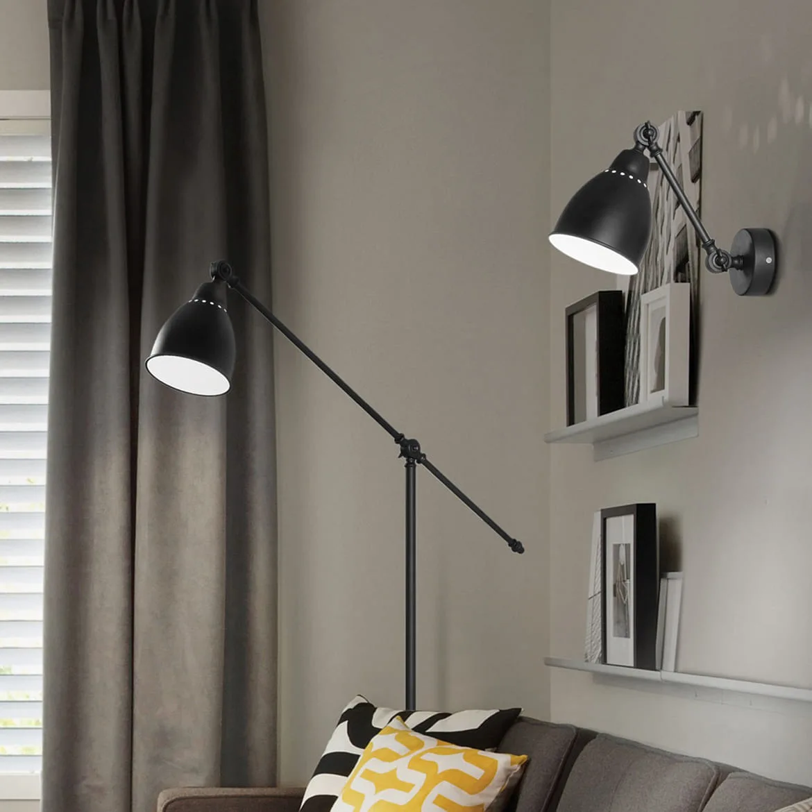 Ideal Lux Standerlampe NEWTON PT1, E27, sort Ideal Lux Standerlampe NEWTON PT1, E27, sort