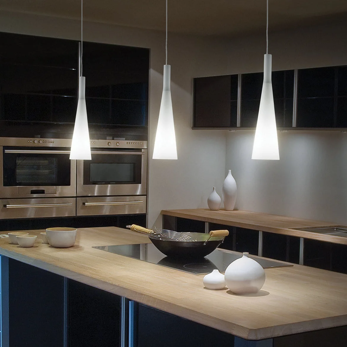 Ideal Lux Pendant luminaire MILK SP3, 3 flames, E27, white Ideal Lux Pendant luminaire MILK SP3, 3 flames, E27, white