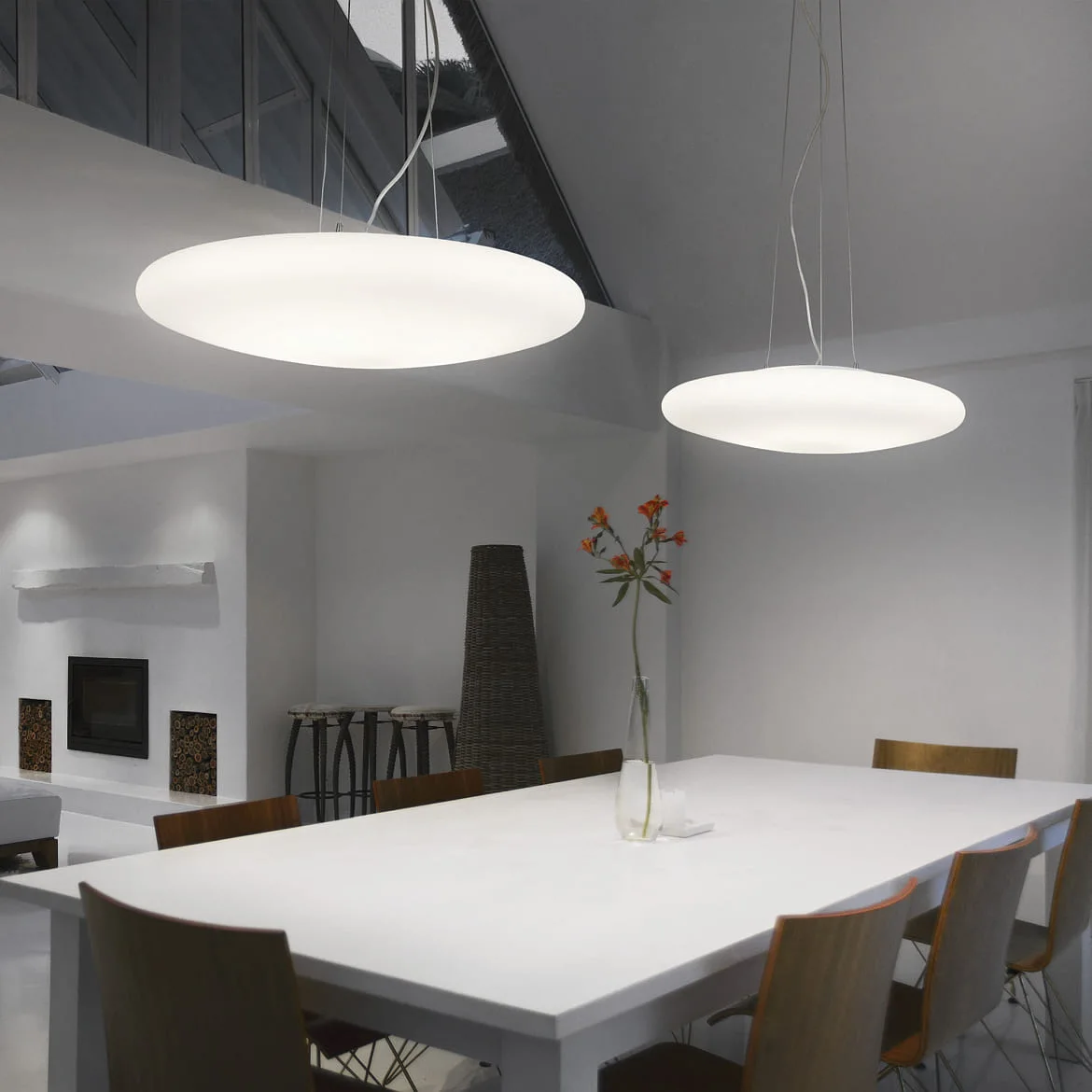 Ideal Lux Pendel SMARTIES BIANCO SP3 D40, 3-flammer, E27, Ø 40cm, hvid Ideal Lux Pendel SMARTIES BIANCO SP3 D40, 3-flammer, E27, Ø 40cm, hvid