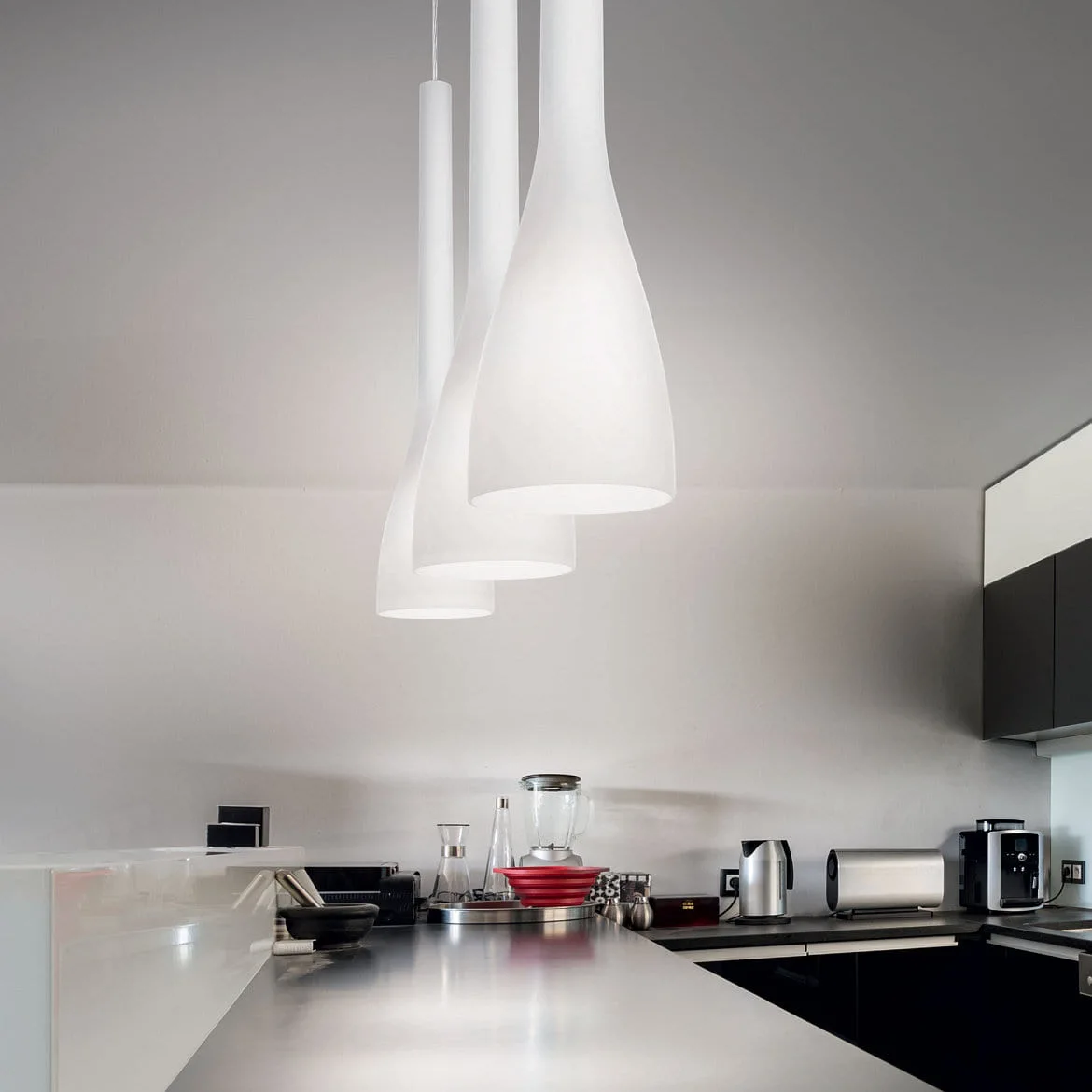 Ideal Lux Pendant luminaire FLUT SP1 SMALL, E14, white Ideal Lux Pendant luminaire FLUT SP1 SMALL, E14, white