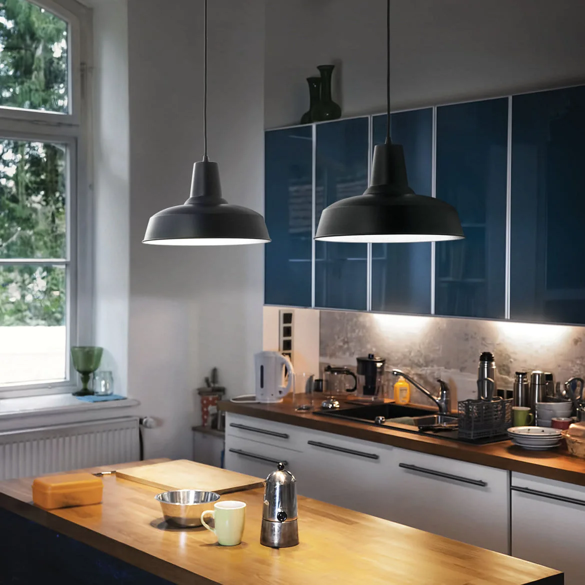Ideal Lux Pendel MOBY SP1, E27, sort Ideal Lux Pendel MOBY SP1, E27, sort