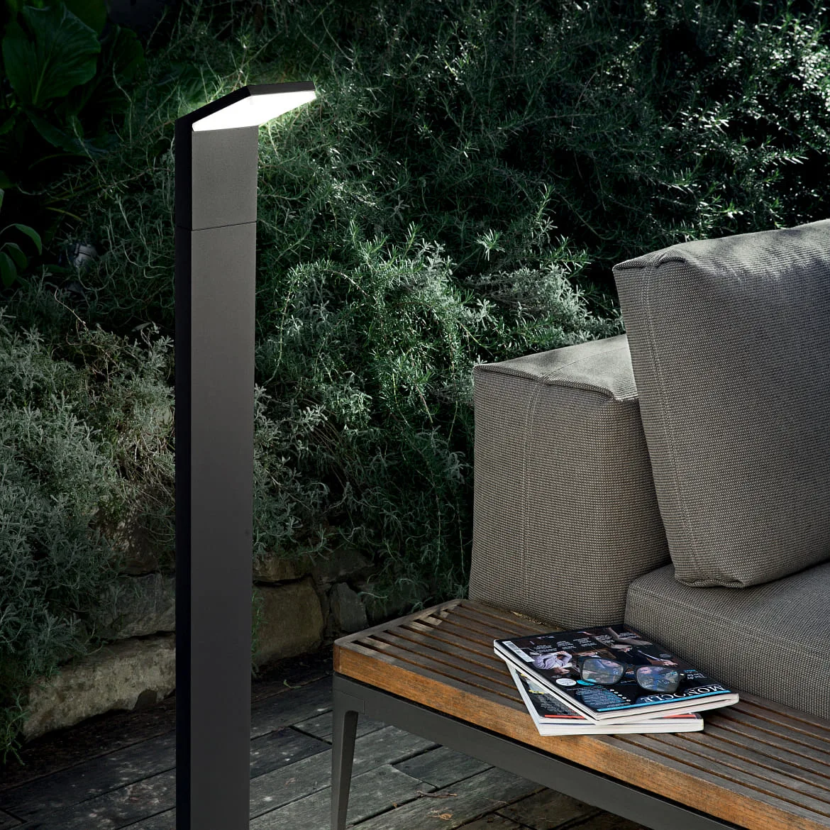 Ideal Lux Pælelampe STYLE 100 led IP54, antracit Ideal Lux Pælelampe STYLE 100 led IP54, antracit