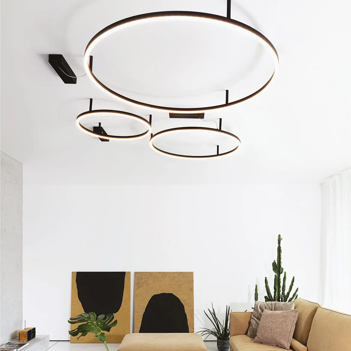 Ideal Lux Loftlampe ORACLE SLIM 70 rund IP20, sort Ideal Lux Loftlampe ORACLE SLIM 70 rund IP20, sort