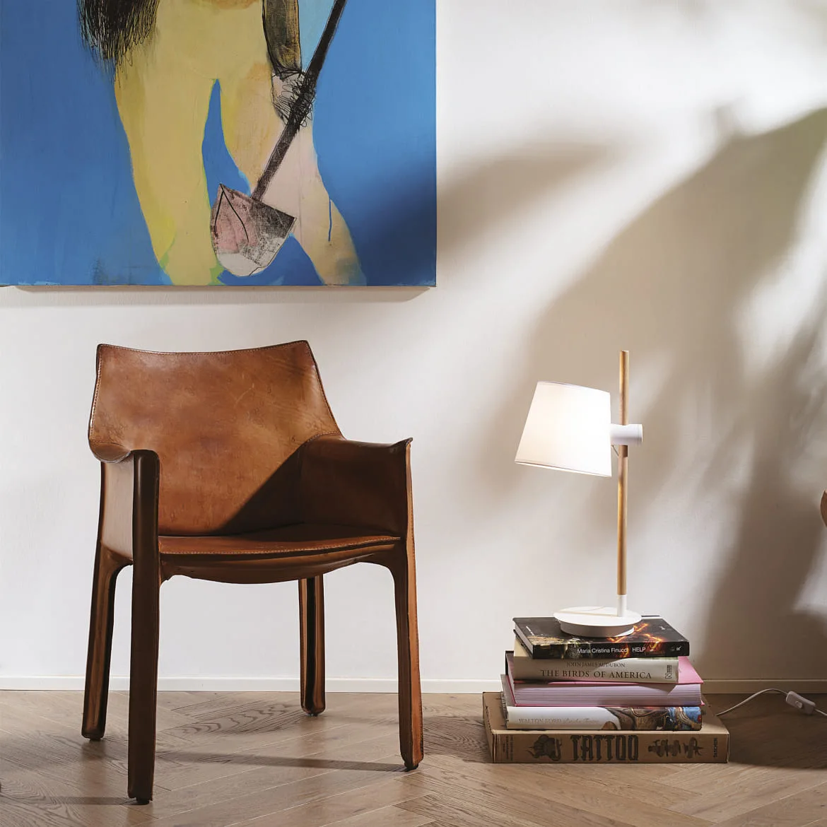 Ideal Lux Bordlampe AXEL med afbryder, justerbar E27 IP20, hvid Ideal Lux Bordlampe AXEL med afbryder, justerbar E27 IP20, hvid