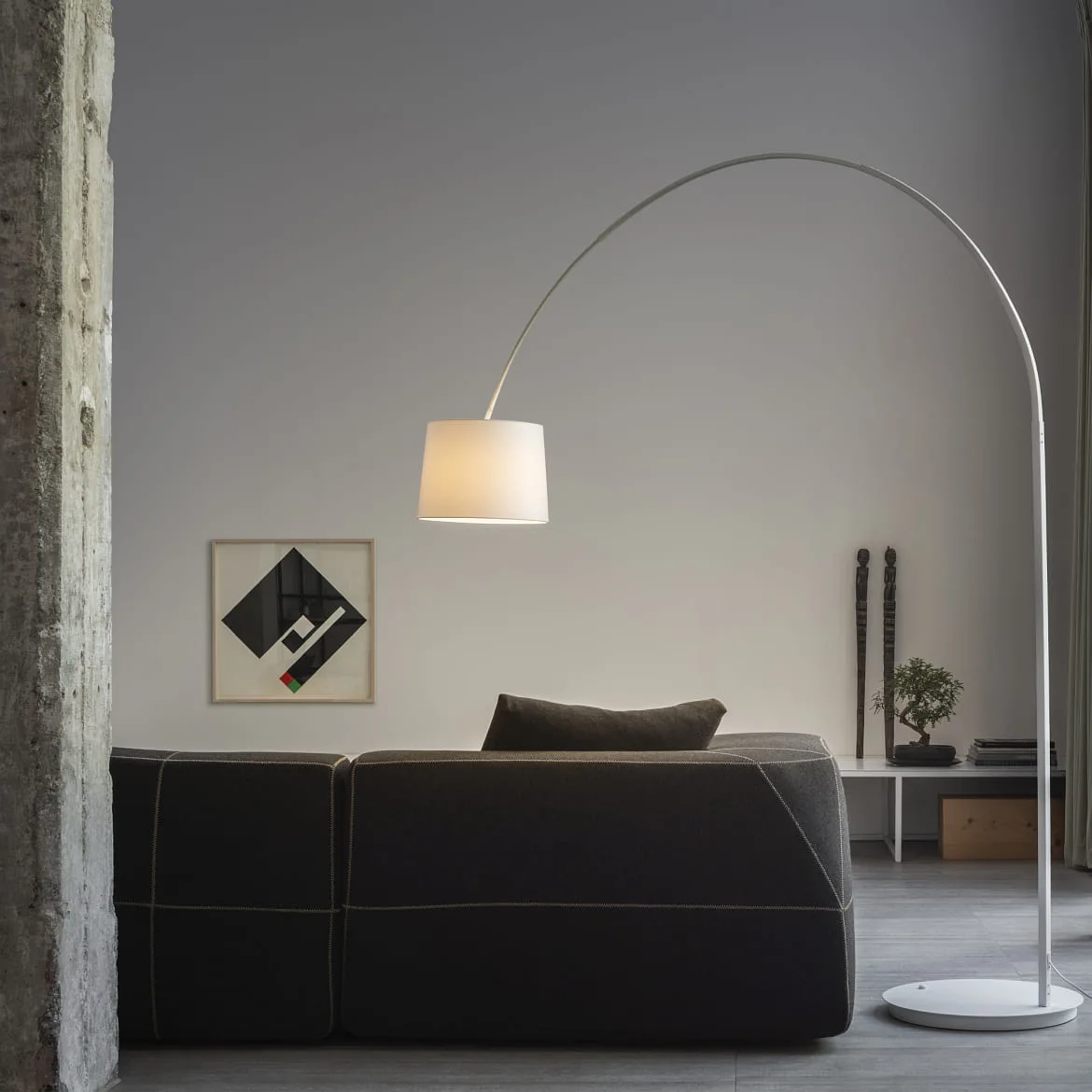 Ideal Lux Standerlampe DORSALE E27 IP20, hvid Ideal Lux Standerlampe DORSALE E27 IP20, hvid