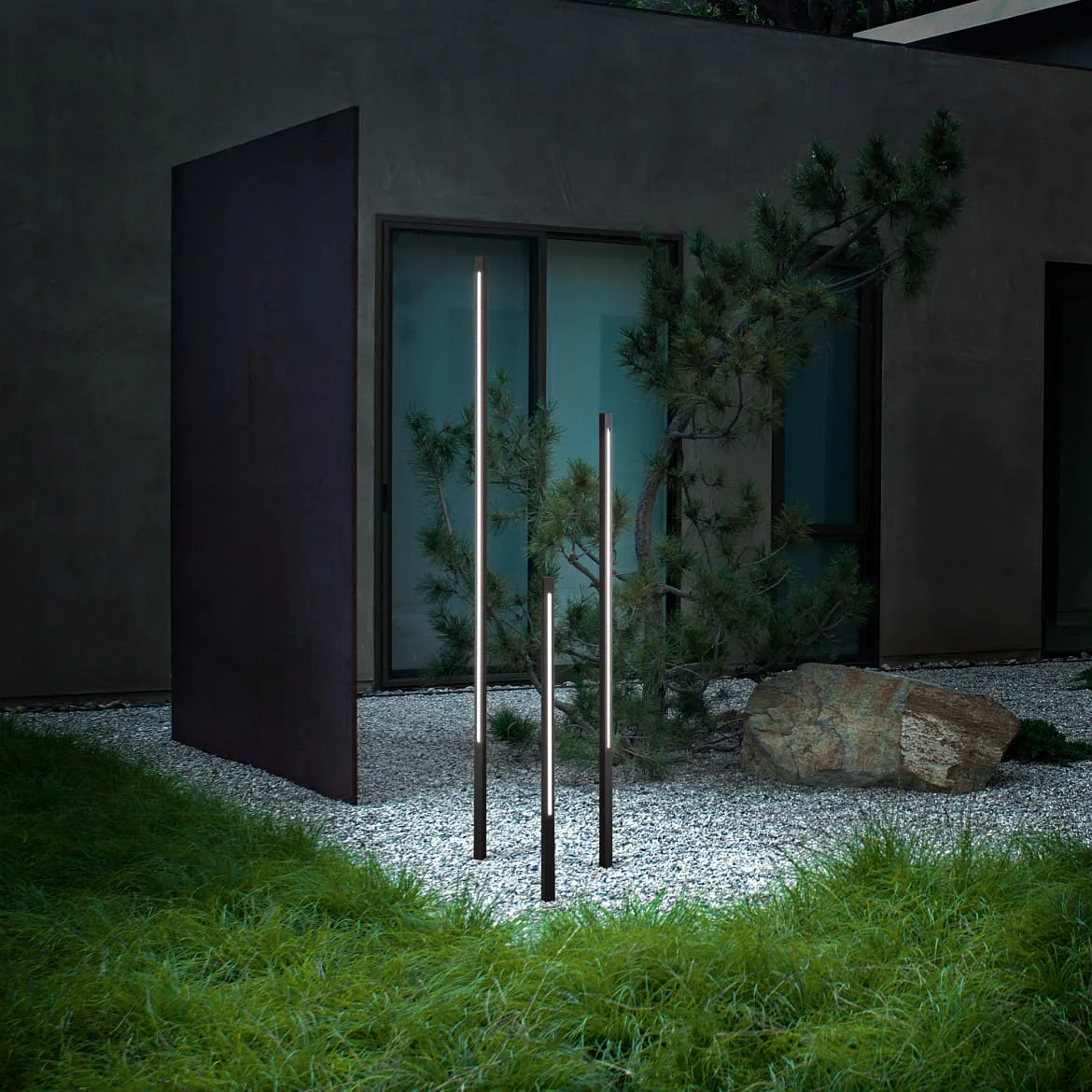 Ideal Lux Standerlampe JEDI PT LED 120.5CM firkantet, omskiftelig IP65, sort mat Ideal Lux Standerlampe JEDI PT LED 120.5CM firkantet, omskiftelig IP65, sort mat