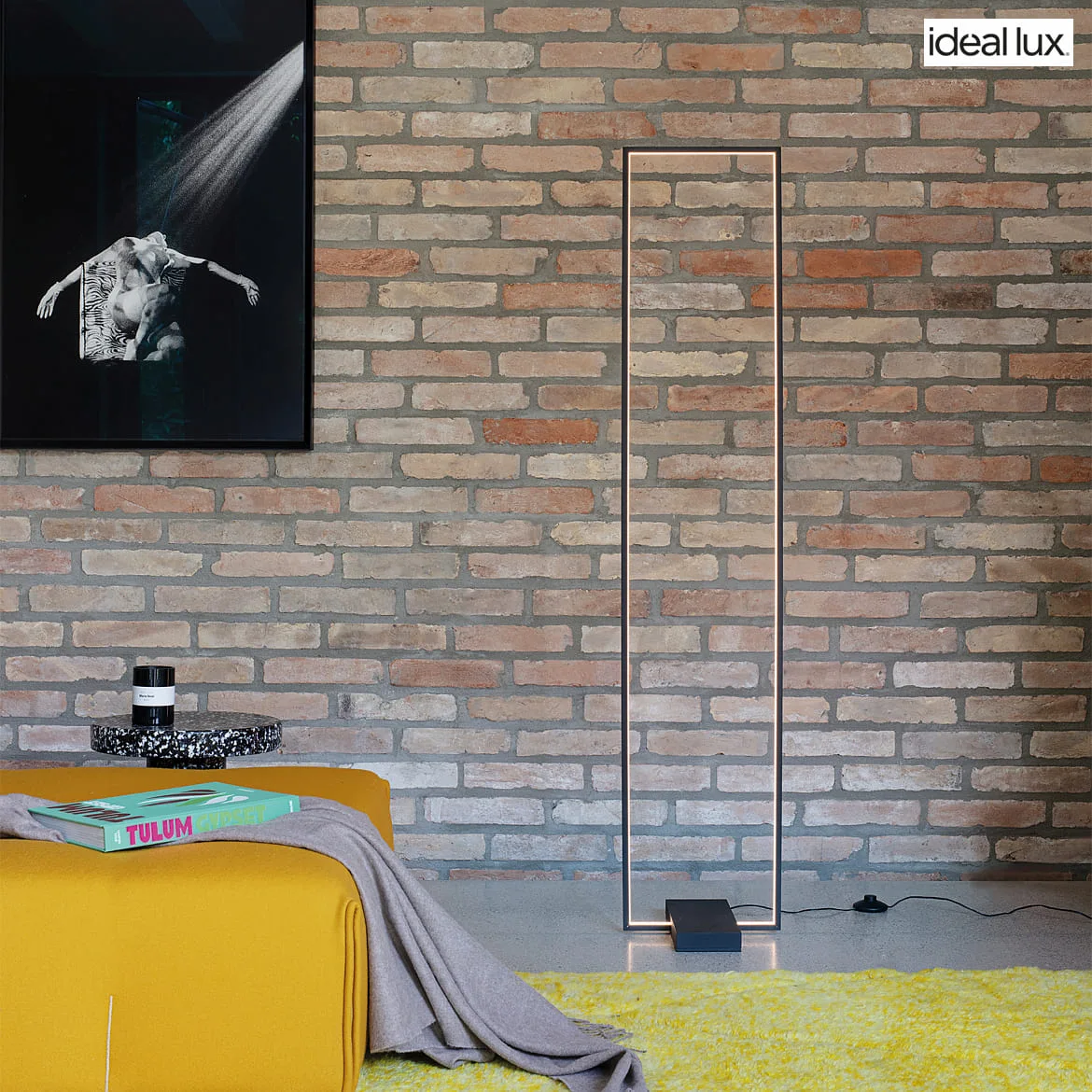 Ideal Lux Standerlampe FRAME IP20, sort mat Ideal Lux Standerlampe FRAME IP20, sort mat