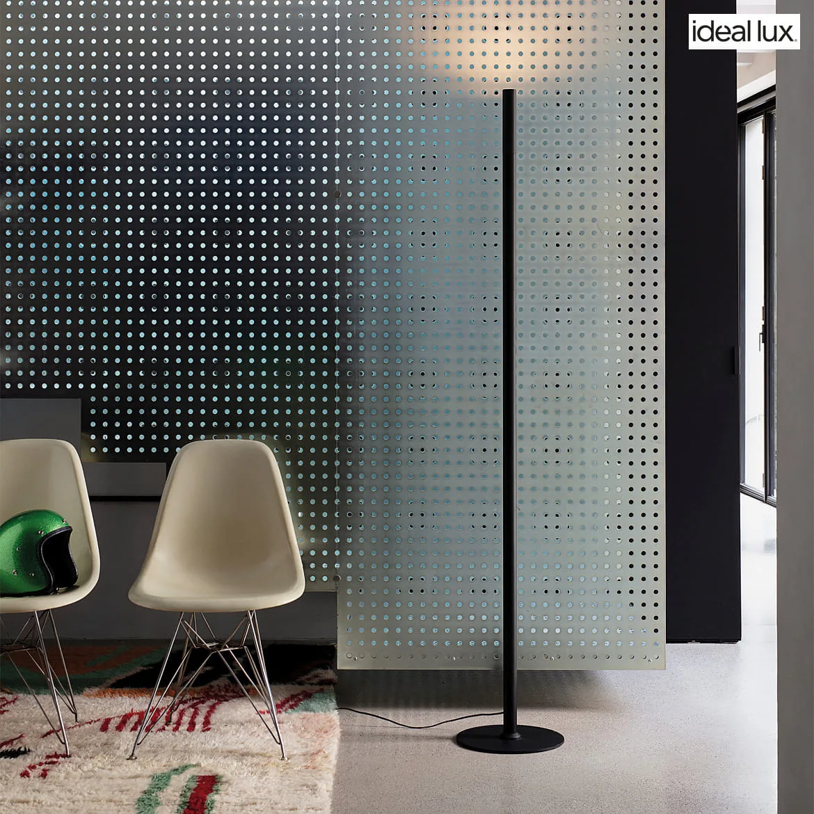 Ideal Lux Standerlampe LOOK PT1 med afbryder, indirekte, med ledningsdæmper LED IP20, sort mat Ideal Lux Standerlampe LOOK PT1 med afbryder, indirekte, med ledningsdæmper LED IP20, sort mat
