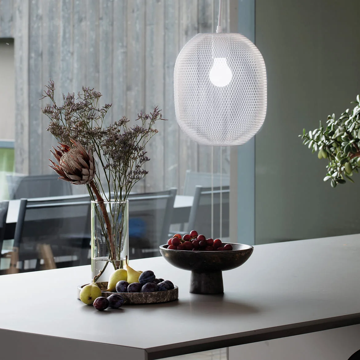 Ideal Lux pendant luminaire NET 1 E27 IP20, white dimmable Ideal Lux pendant luminaire NET 1 E27 IP20, white dimmable