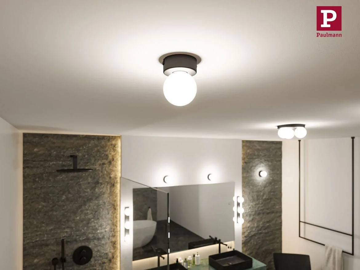 Paulmann wall and ceiling luminaire GOVE G9 IP44, chrome, mat Paulmann wall and ceiling luminaire GOVE G9 IP44, chrome, mat