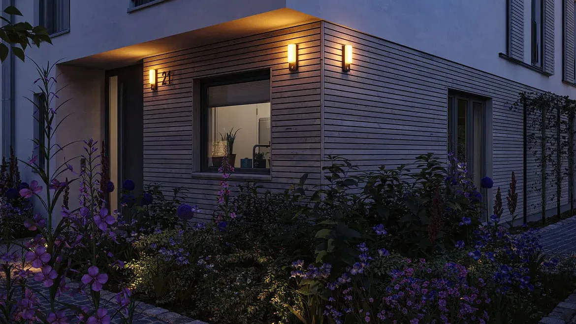 Paulmann Udendørs wall luminaire BONNIE PIR med sensor, insektvenlig, havluftbestandig IP44, antracit Paulmann Udendørs wall luminaire BONNIE PIR med sensor, insektvenlig, havluftbestandig IP44, antracit