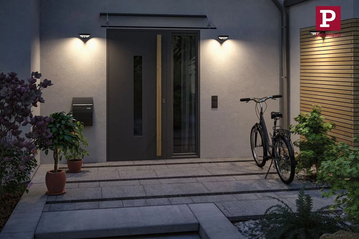 Paulmann Solar væglampe BOROLA PIR med sensor IP44, antracit, gennemsigtig Paulmann Solar væglampe BOROLA PIR med sensor IP44, antracit, gennemsigtig