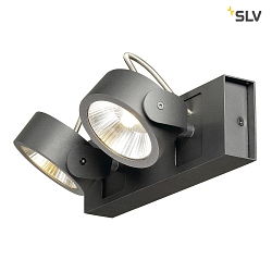 KALU LED 2 Vg- og Loftlampe, 60, sort
