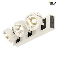 KALU LED 3 Vg- og Loftlampe, 60, hvid/sort