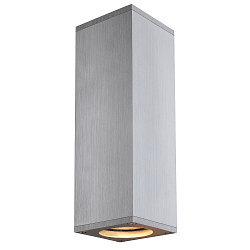 THEO UP/DOWN, QPAR51, Væglampe, max. 2x50W, alu børstet