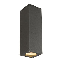 THEO UP/DOWN, QPAR51, Væglampe, max. 2x50W, antracit