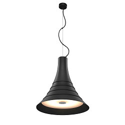 Premium LED Pendel BATO 45 PD, � 45cm, 30W 2500K 1900lm 100�, TRIAC d�mpbar, sort