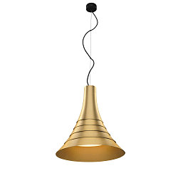 Premium LED Pendel BATO 45 PD, � 45cm, 30W 2500K 1900lm 100�, TRIAC d�mpbar, b�rstet messing